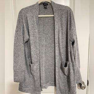 XL, gray, soft, cardigan w/pocket